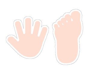 [개별도안] 손바닥 발바닥 놀이 가랜드