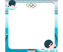 올림픽 수영 메모지