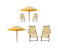 여름 용품(파라솔,의자)