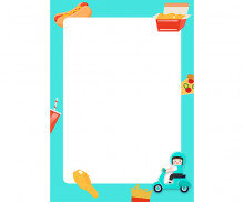 배달놀이 편지지