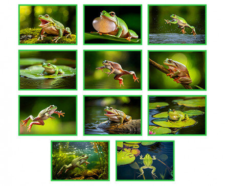 개구리 사진 액자