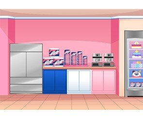 아이스크림 가게 배경