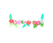 알로하 꽃(플루메리아) 장식