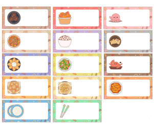 과자파티 이름표(메뉴)(문구없음)