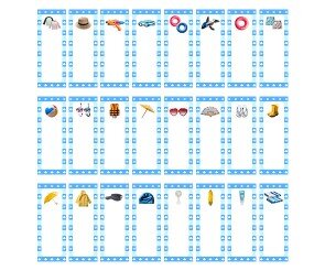 여름 용품 가게 개별 메뉴판(문구없음)