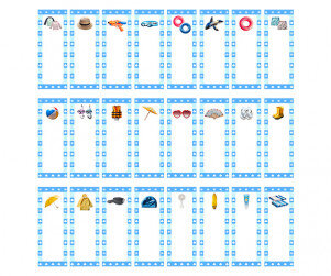 여름 용품 가게 개별 메뉴판(문구없음)