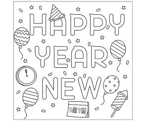 HAPPY NEW YEAR(색칠)