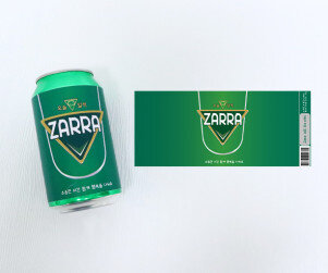 ZARRA 캔맥주 라벨