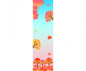 단풍 축제 세로 배너(문구없음)