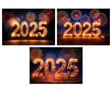 2025 글씨 배경(불꽃놀이)