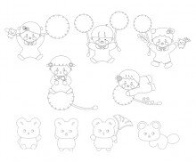 민들레 요정과 다람쥐 색칠 모음