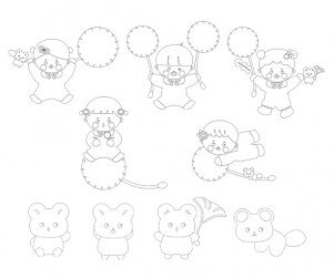 민들레 요정과 다람쥐 색칠 모음