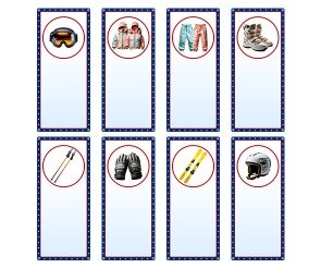 스키장 개별 메뉴판(문구없음)