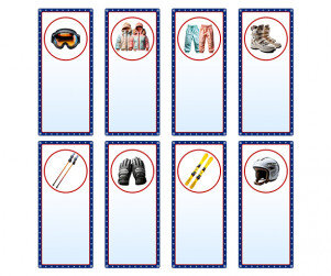 스키장 개별 메뉴판(문구없음)