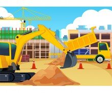 공사장 배경