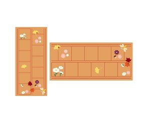 가을에 피는 꽃 원고지 레터링(문구없음)