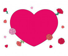 어버이날 하트 배경 (문구없음)