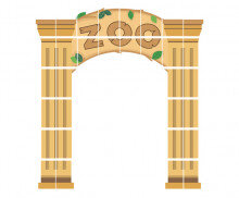 동물원 입구 만들기 (대리석)