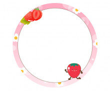 딸기 놀이 라벨