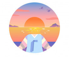 남아 한복 합성 라벨