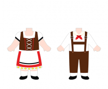 스위스 전통의상 합성이미지