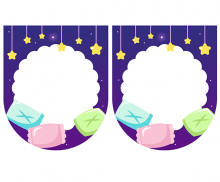 [개별도안] 파자마 파티 가랜드