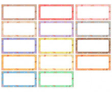 과자파티 이름표(기본)