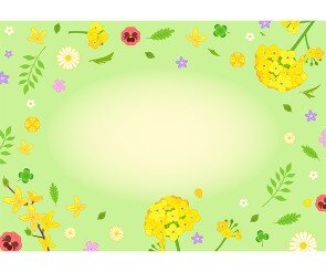 따스한 봄날 꽃 배경(문구없음)