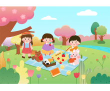 봄소풍 배경