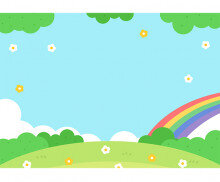 무지개 들판 배경