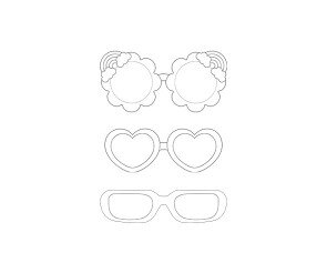 선글라스 색칠 모음