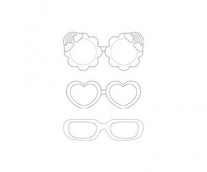 선글라스 색칠 모음