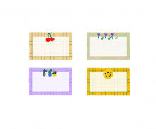 모눈종이 이름표