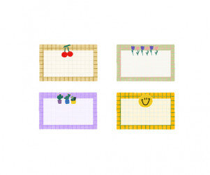 모눈종이 이름표