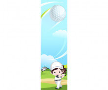 어린이 골프대회 세로 배너(문구없음)