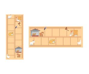 농장에 사는 친구들 원고지 레터링(문구없음)