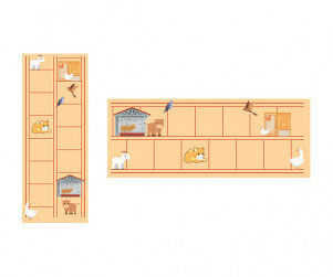 농장에 사는 친구들 원고지 레터링(문구없음)