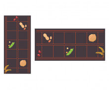 가을에 먹는 곡물 원고지 레터링(문구없음)