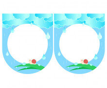 [개별도안] 여름 비 오는 날 가랜드