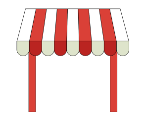 [분할도안] 가게놀이 지붕 만들기