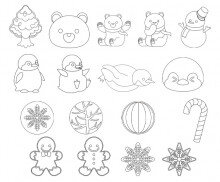 겨울 색칠 모음