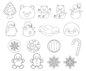겨울 색칠 모음