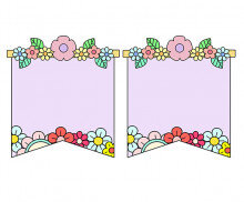 [개별도안] 꽃 가랜드