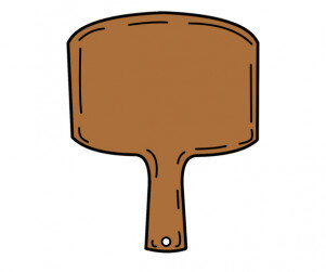 사각 나무 도마