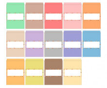 과자파티 삼각 이름표(기본)