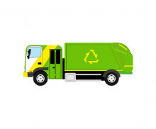 환경미화원 청소차